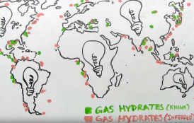 gas hydrates map